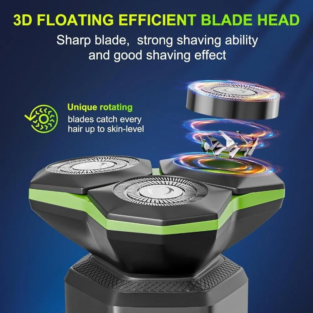 Electric Razor for Men - Electric Shavers for Men with Magnetic Detachable Head